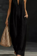 Sleeveless Wide Leg Jumpsuit
