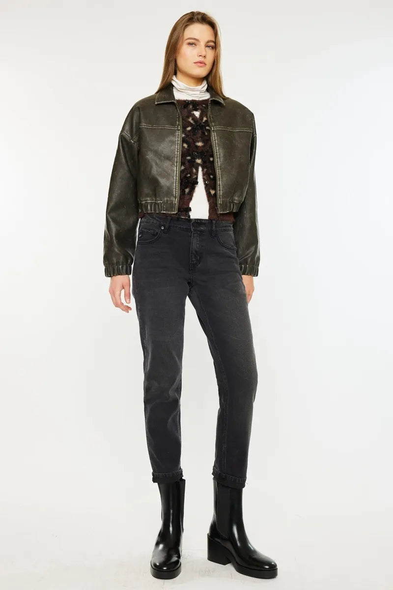 Kancan Slim Boyfriend Fit Jeans - Ladyez