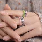 Brass Yarn-Wrapped Open Ring