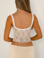 Lace Cami Top with Frill Straps - Ladyez