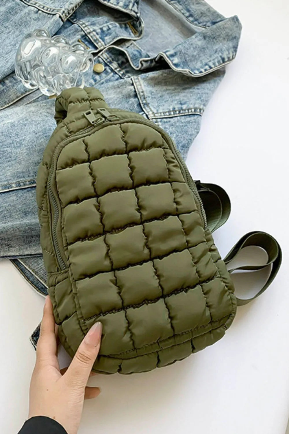 Quilted Nylon CrossbodyBag