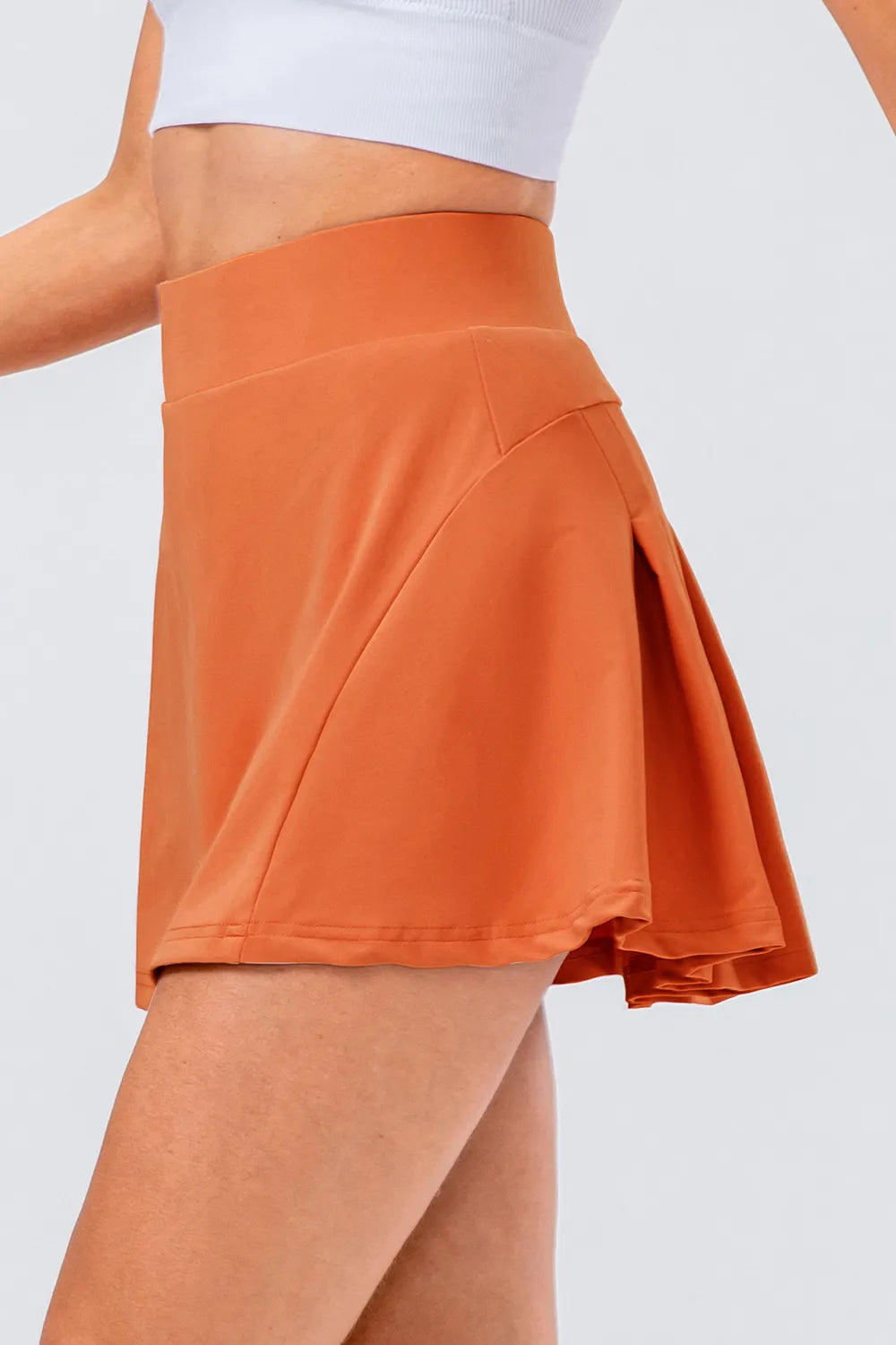 High Waist Pleated Active Skirt - Ladyez