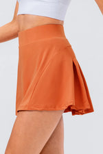 High Waist Pleated Active Skirt - Ladyez