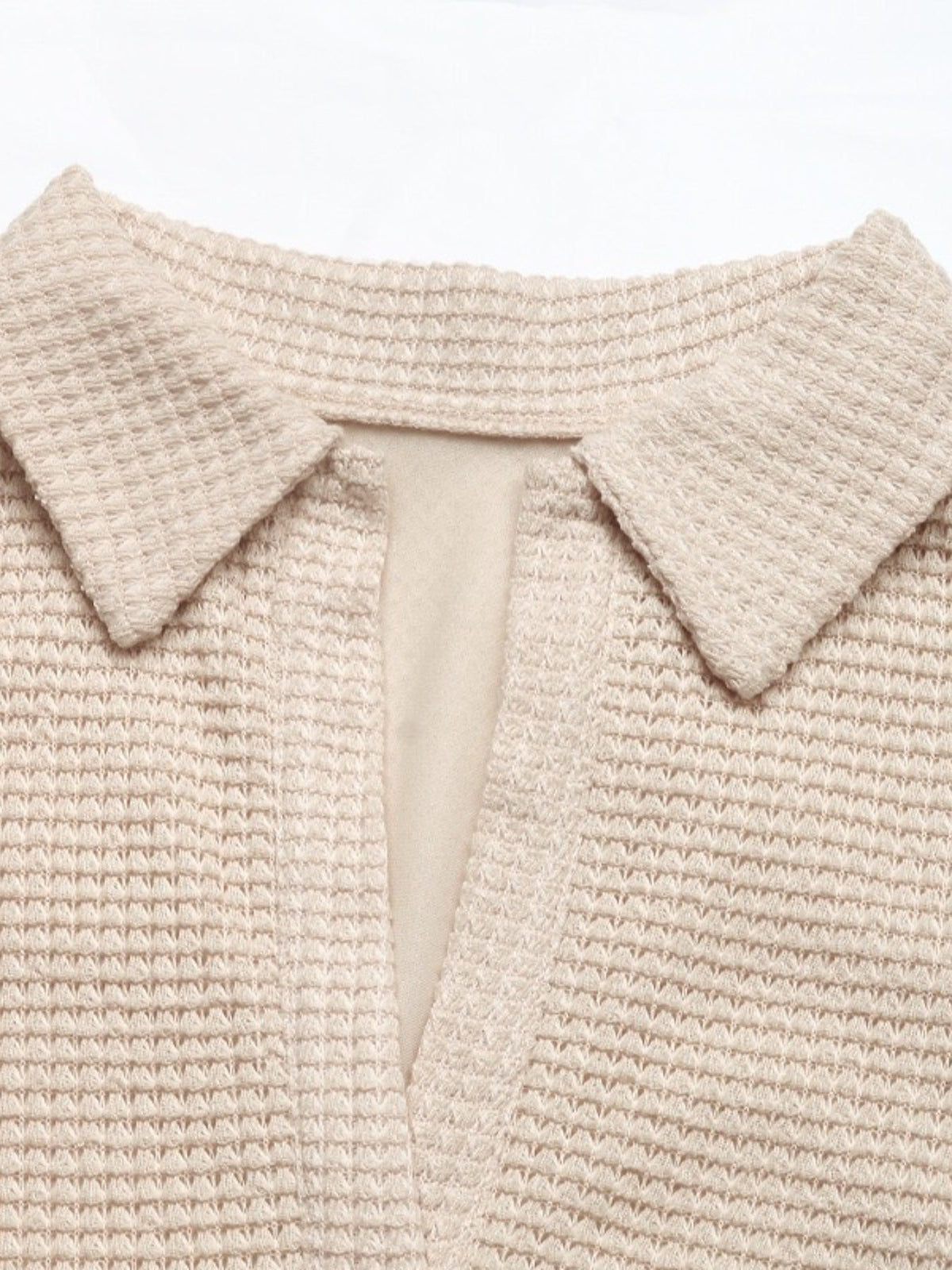 Textured Knit Bubble Hem Mini Dress