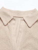 Textured Knit Bubble Hem Mini Dress