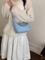 PU Leather Crescent Shoulder Bag