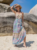 Tassel Floral Print Cami Dress