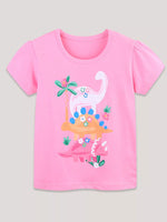 Children's Dinosaur Print Short Sleeve T-Shirt