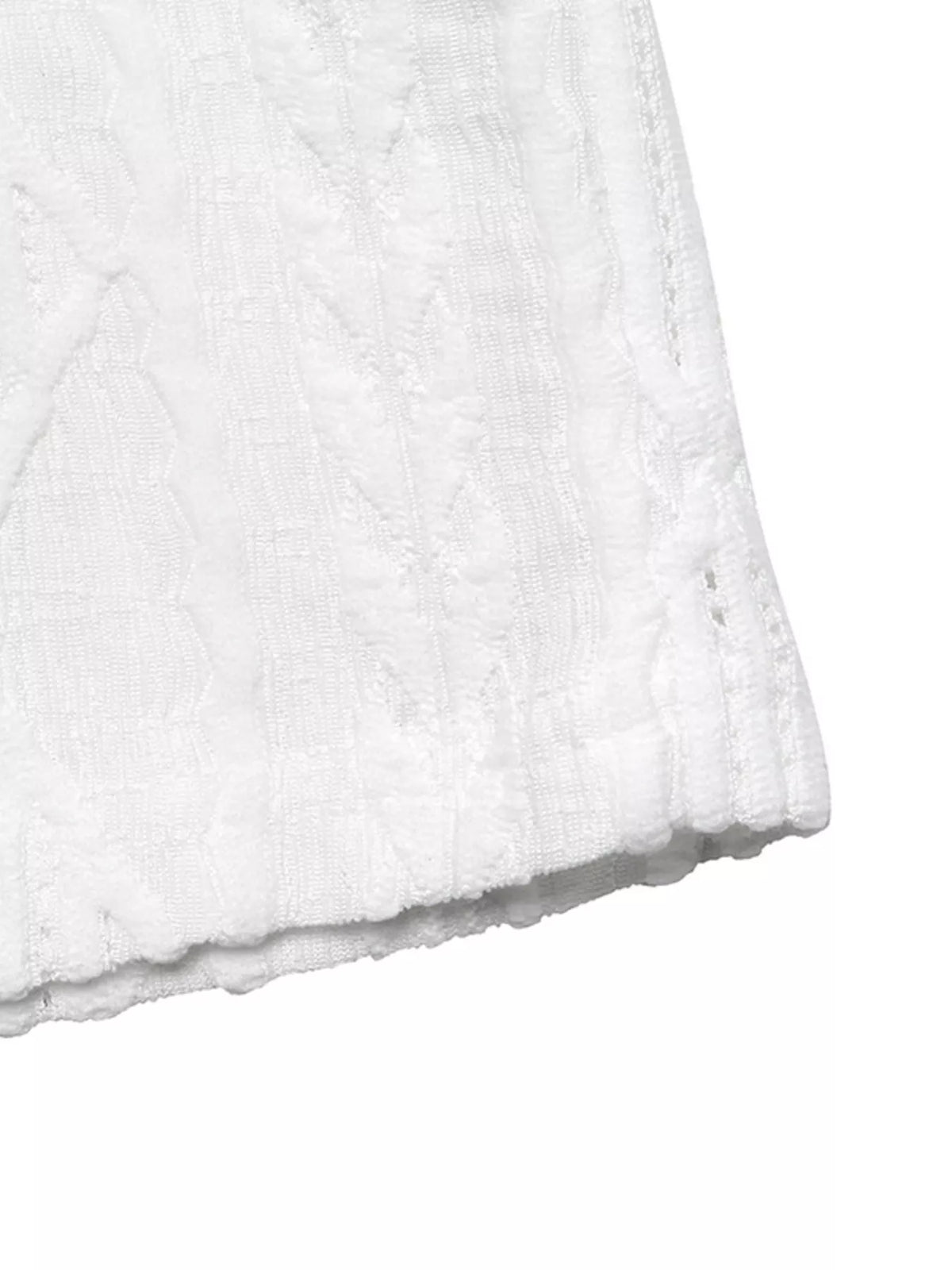 Textured Bow Back Knit T-Shirt