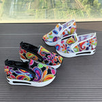 Round Toe Platform Slip-Ons
