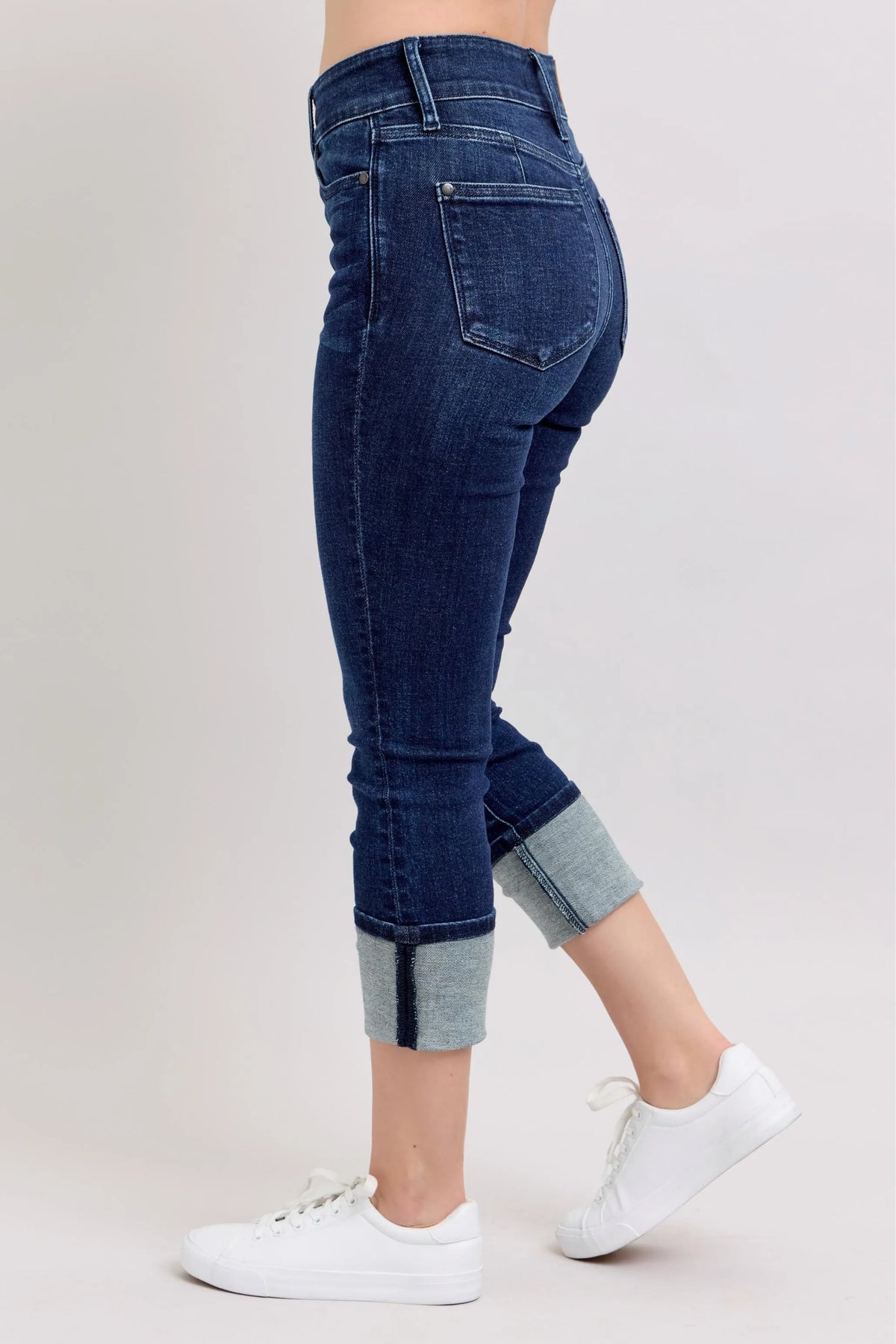 Judy Blue High-Waist Double Waist Band Skinny Jeans - Ladyez