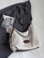 Chain Decor Casual Shoulder Bag