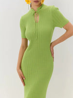 Short Sleeve Knitted Mermaid Dress