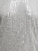V-Neck Sequin Cap Sleeve Top - Ladyez
