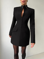 Button-Down Blazer Dress