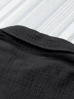 Crinkle Cotton Loose Short Sleeve Shirt