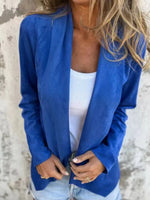 Full Size Open Front Casual Cardigan Plus Size