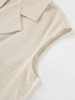 Tie Waist Cap Sleeve Maxi Dress - Ladyez