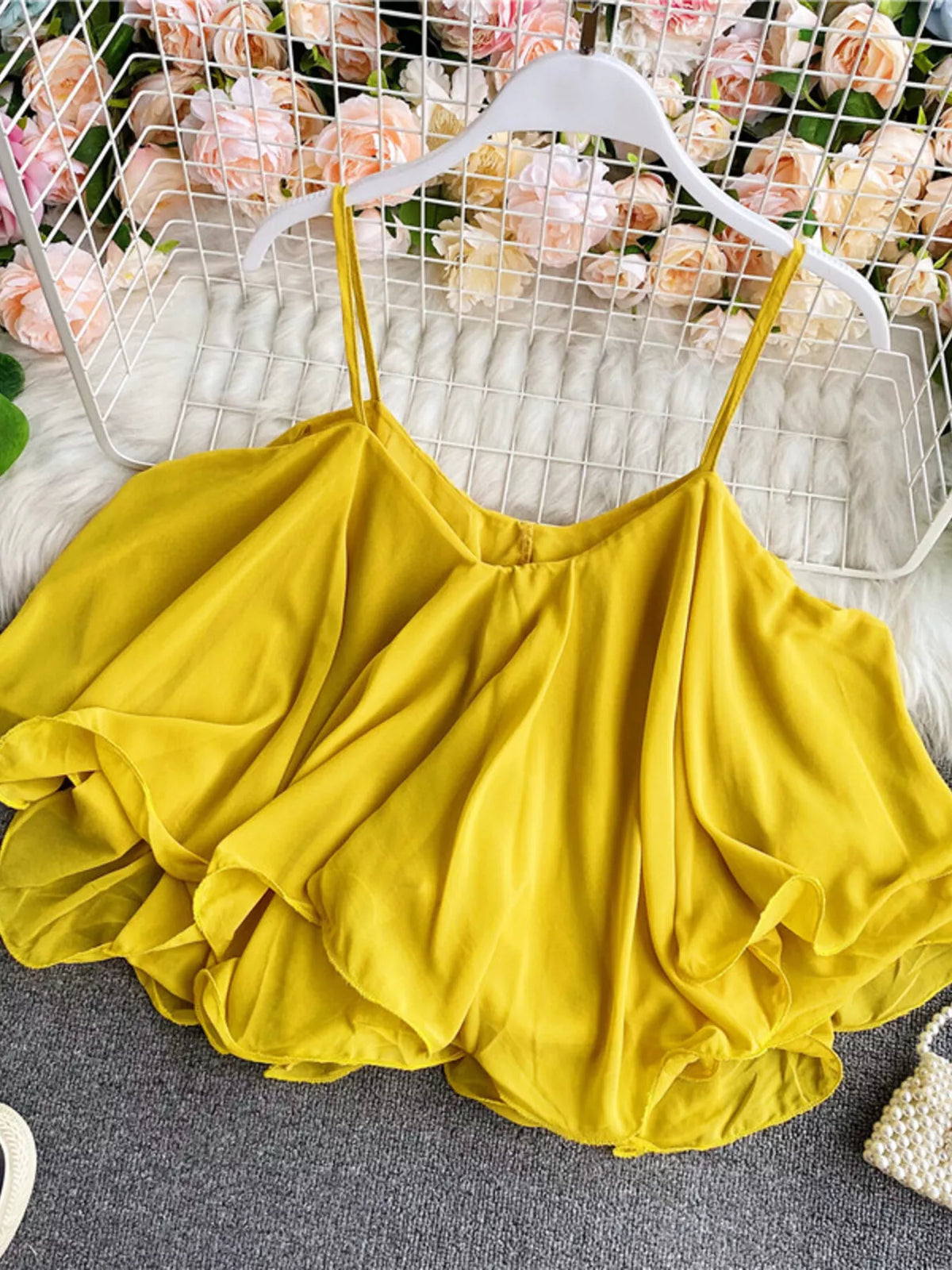 Ruffled Flowy Cami