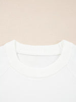 MERRY Letter Pattern Christmas Raglan Sleeve Sweater