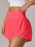 Pocketed High Waist Active Shorts - Ladyez