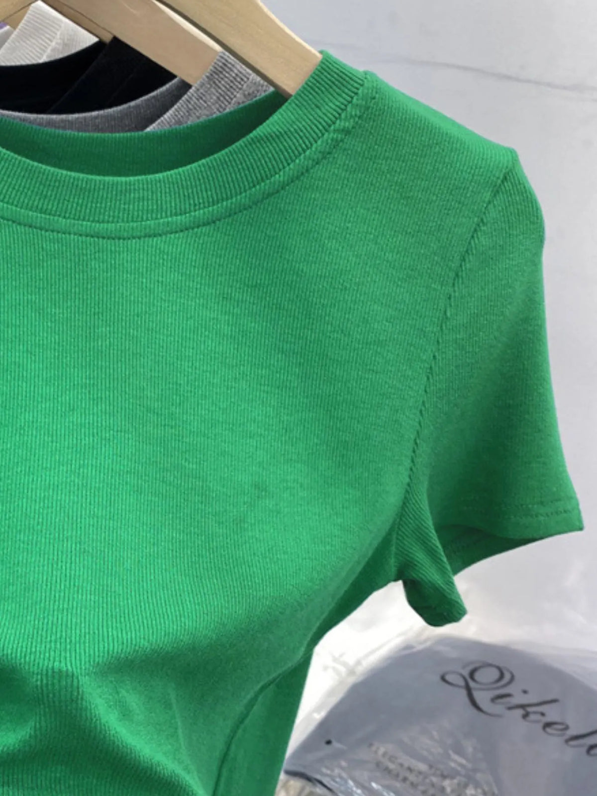 Crew Neck Short Sleeve T-Shirt - Ladyez