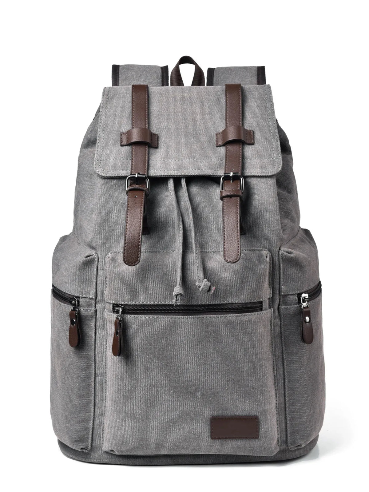 Canvas Backpack Bag with Buckle Straps