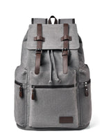 Canvas Backpack Bag with Buckle Straps