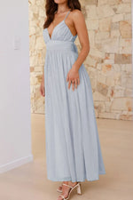 Ruched V-Neck Cami Dress
