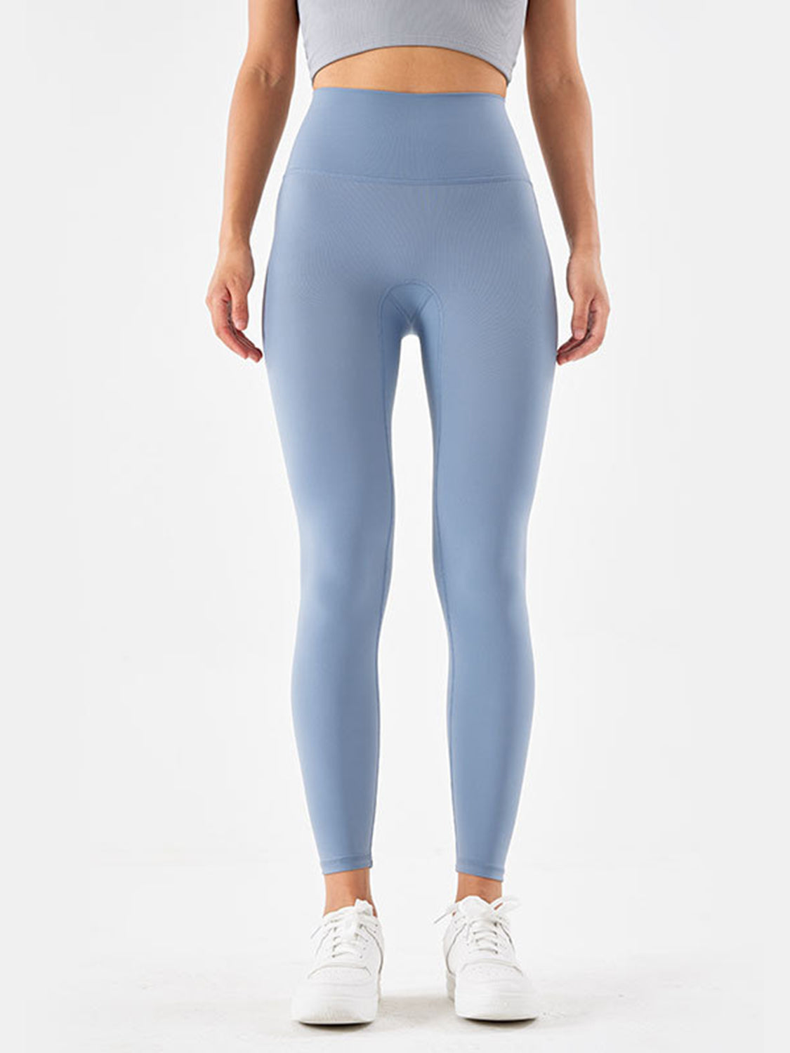 Wide Waistband Sports Leggings - Ladyez