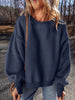 Round Neck Dropped Shoulder Sweatshirt