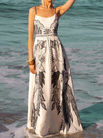 Printed Scoop Neck Cami Dress