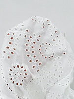 Eyelet Solid Collared Neck Half Sleeve Shirt