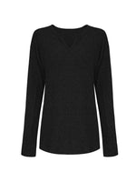 Ribbed Knit Long Sleeve Top and Pants Set