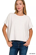 Zenana Cotton Slub Oversized Tee
