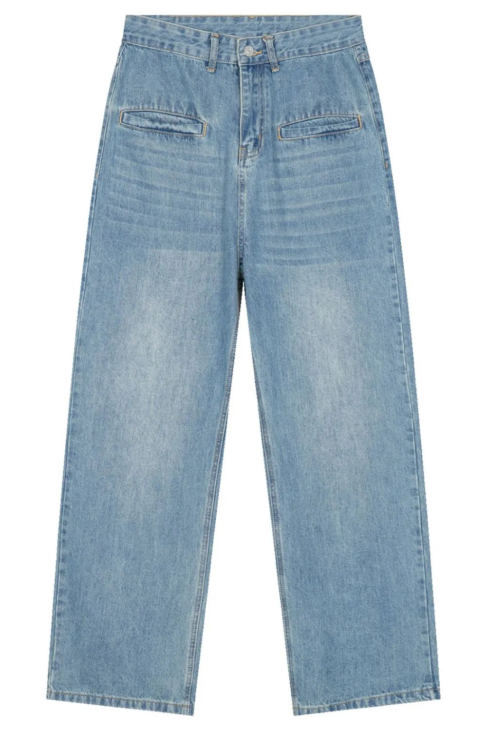 Front Pockets Baggy Jeans