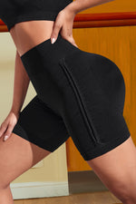 Wide Waistband Sports Shorts - Ladyez