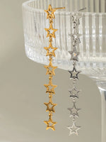 Stainless Steel Cutout Star Earrings