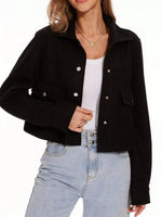 Snap Down Long Sleeve Jacket