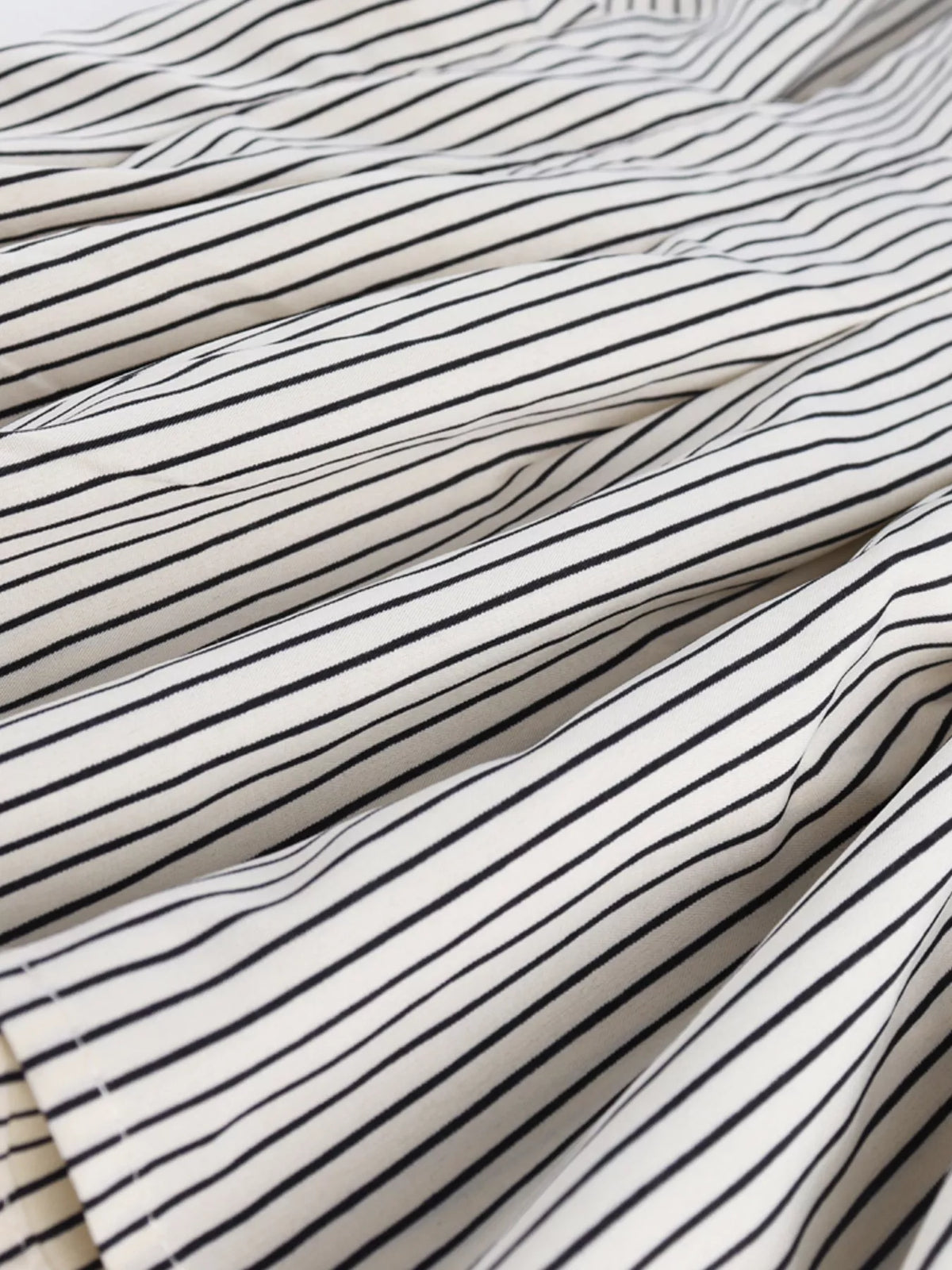 Striped Cinched Waist Shirt