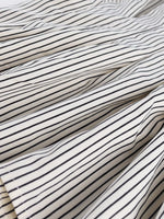 Striped Cinched Waist Shirt