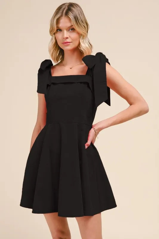 SO ME Fit and Flare Washed Gameday Dress - Ladyez