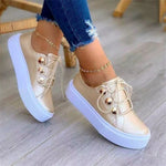 Round Toe Platform Sneakers