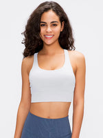 Millennia Crisscross Scoop Neck Active Tank - Ladyez