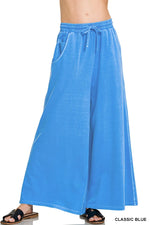 Zenana French Terry Pigment Dye & Enzyme Wash Pants