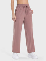 Millennia Drawstring Pocketed Active Pants - Ladyez