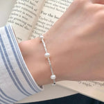 925 Sterling Silver Pearl Bracelet