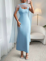 Scoop Neck Bodycon Maxi Dress