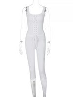 Lace-Up Tank and Capris Set