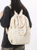 Lightweight Solid Color Backpack Bag